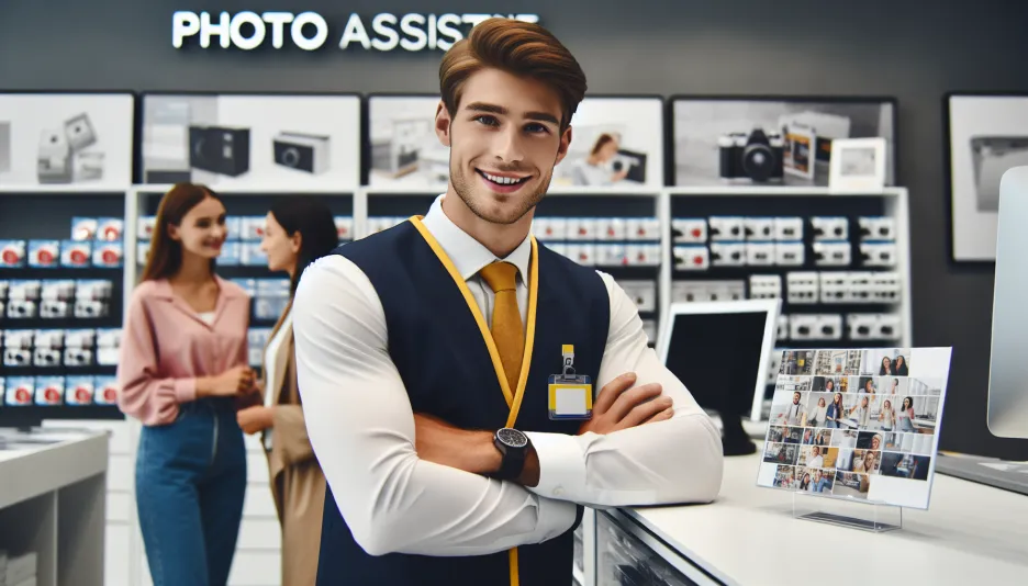 Profession Photo assistant, shop and its salary