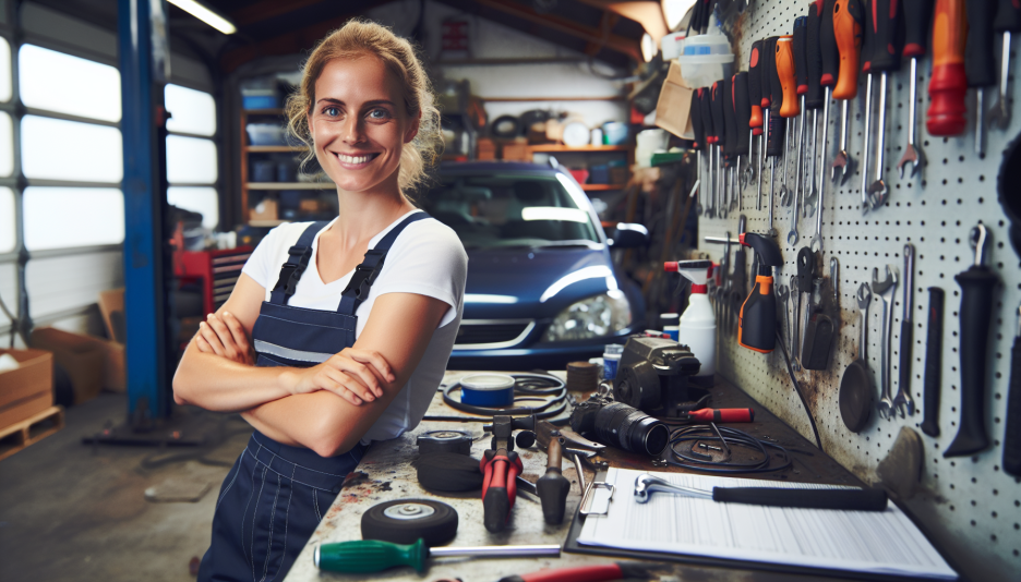 Image representing the profession of Mechanic assistant, car workshop