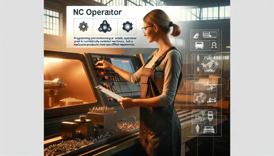 Profession NC operator, metal and its salary