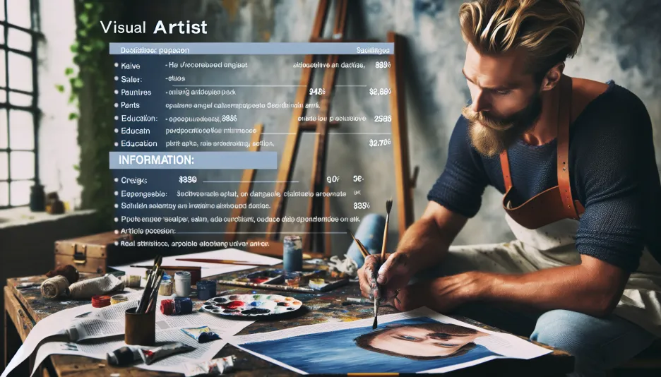 Profession Visual artist and its salary