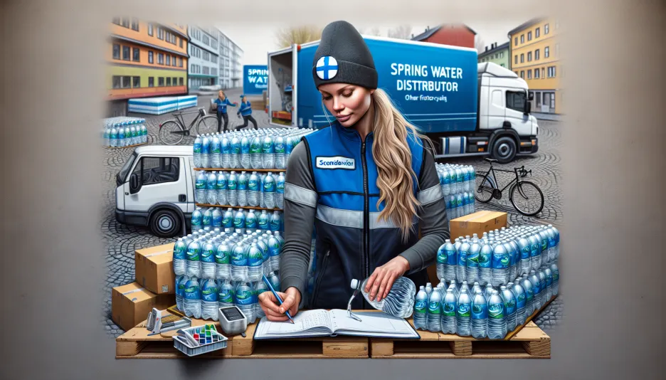 Profession Distributor, spring water and its salary