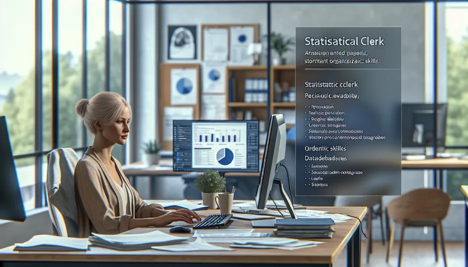 Yrket Statistikkontorist och dess lön