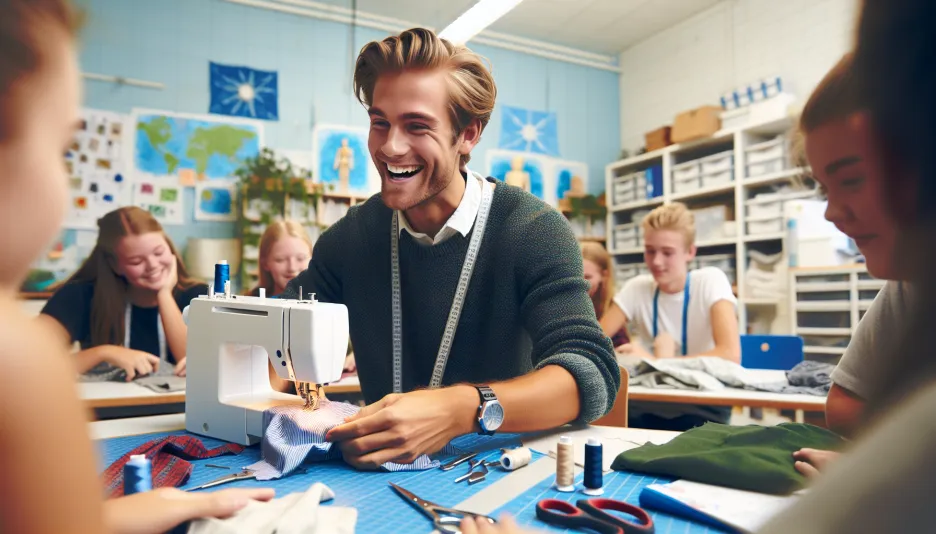 Yrket Sömnadslärare, grund- o. gymnasieskola och dess lön