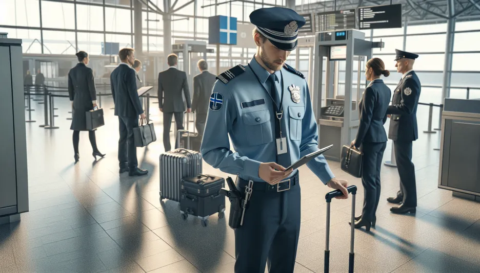 Profession Security guard, airport and its salary