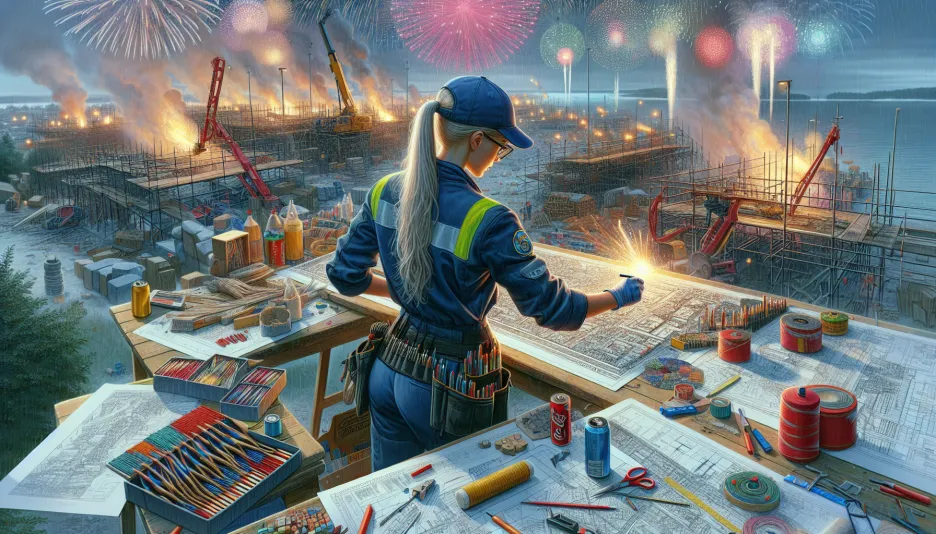 Profession Pyrotechnics, planning and implementation of fireworks and its salary