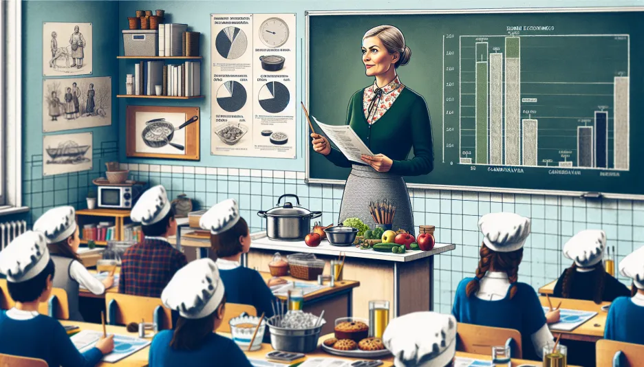 Profession Home economics teacher, high school and its salary