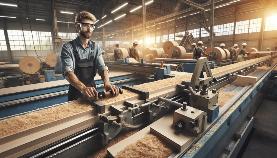 Yrket Träindustriarbetare, träfiber och dess lön