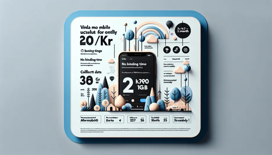 Spara stort på Vimla – Mobilabonnemang för 20 kr/mån + 100 GB extra surf